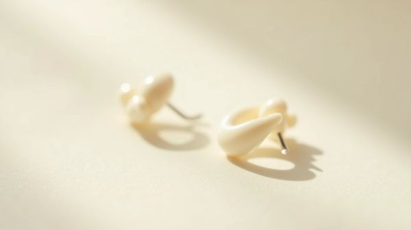 Des boucles d'oreilles en porcelaine pour un style authentique
